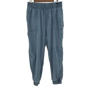 A New Day Women's Blue Lyocell Cotton Jogger Pants Elastic Drawstring Size L